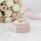 Custom Nameplate Free Size Ring-Black Diamonds New York