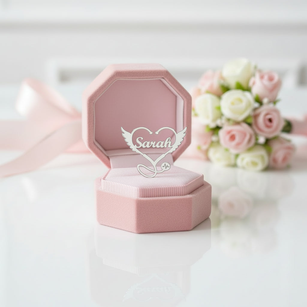 Customized Engraved Stethoscope Lapel Pin for Doctors and First Responders-Black Diamonds New York