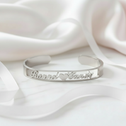 Customized Gold Nameplate Bangle- Black Diamonds New York-Black Diamonds New York