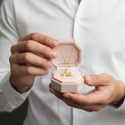 Cute Dragonfly & Leaves Necklace-Black Diamonds New York