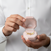 Daisy Flower Personalized Necklace-Black Diamonds New York