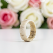 Deer Antler Titanium Wedding Band-Black Diamonds New York
