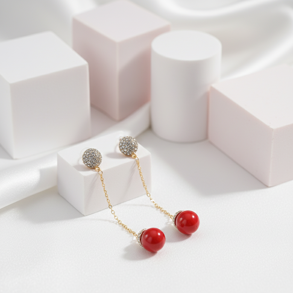 Delicate Detachable Pearl Earrings-Black Diamonds New York