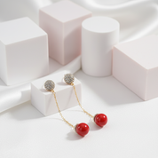 Delicate Detachable Pearl Earrings-Black Diamonds New York