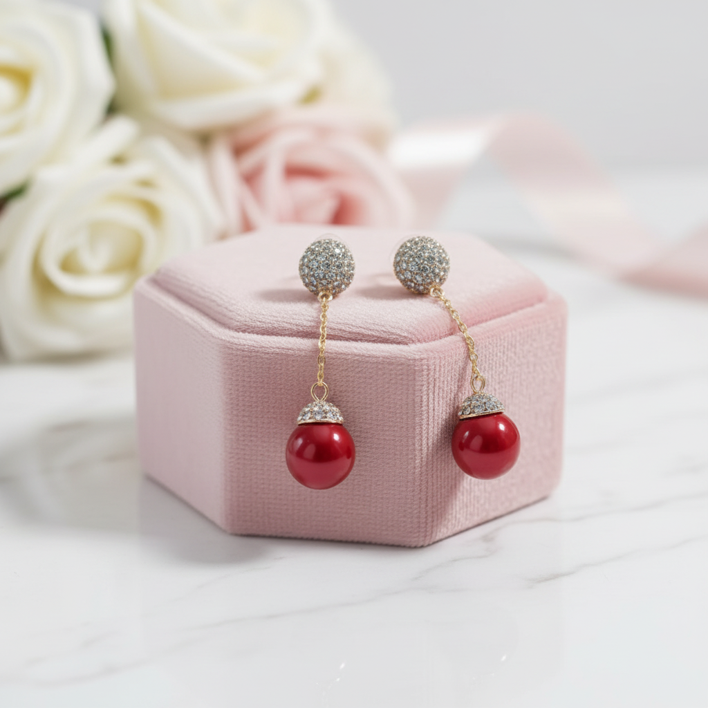 Delicate Detachable Pearl Earrings-Black Diamonds New York