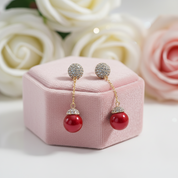 Delicate Detachable Pearl Earrings-Black Diamonds New York