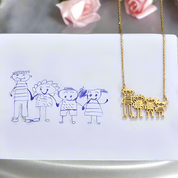 Design Your Own Custom Necklace-Black Diamonds New York