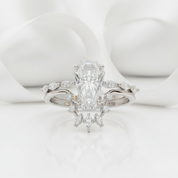 Devoted To You - Limited Coffin Cut Diamond Option Gothic Ring Set-Black Diamonds New York