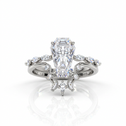 Devoted To You - Limited Coffin Cut Diamond Option Gothic Ring Set-Black Diamonds New York