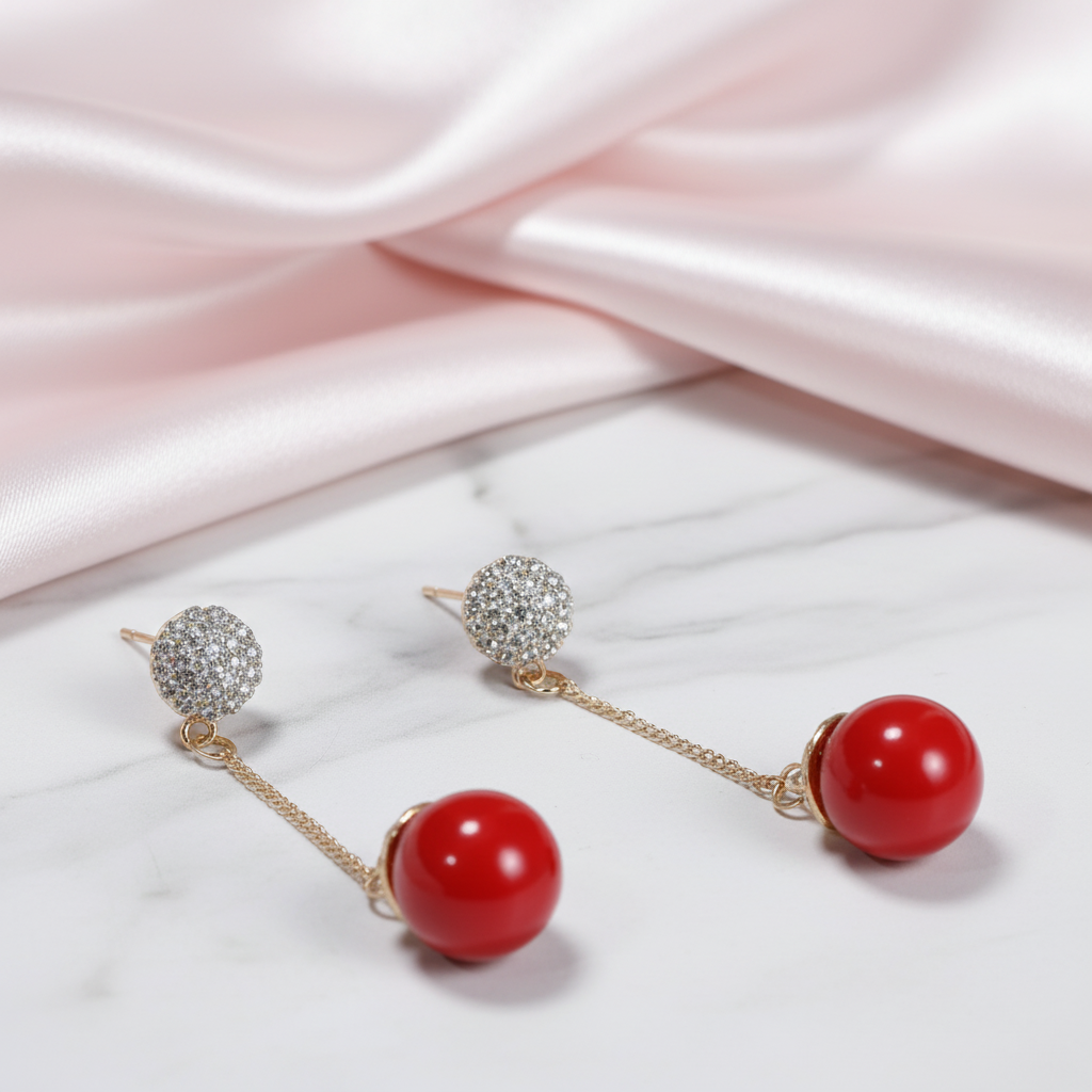 Delicate Detachable Pearl Earrings-Black Diamonds New York