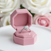 2.0 Ct Double Heart-shaped Diamond Halo Face Ring-Black Diamonds New York