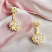 Sweet Heart Diamond Earrings-Black Diamonds New York