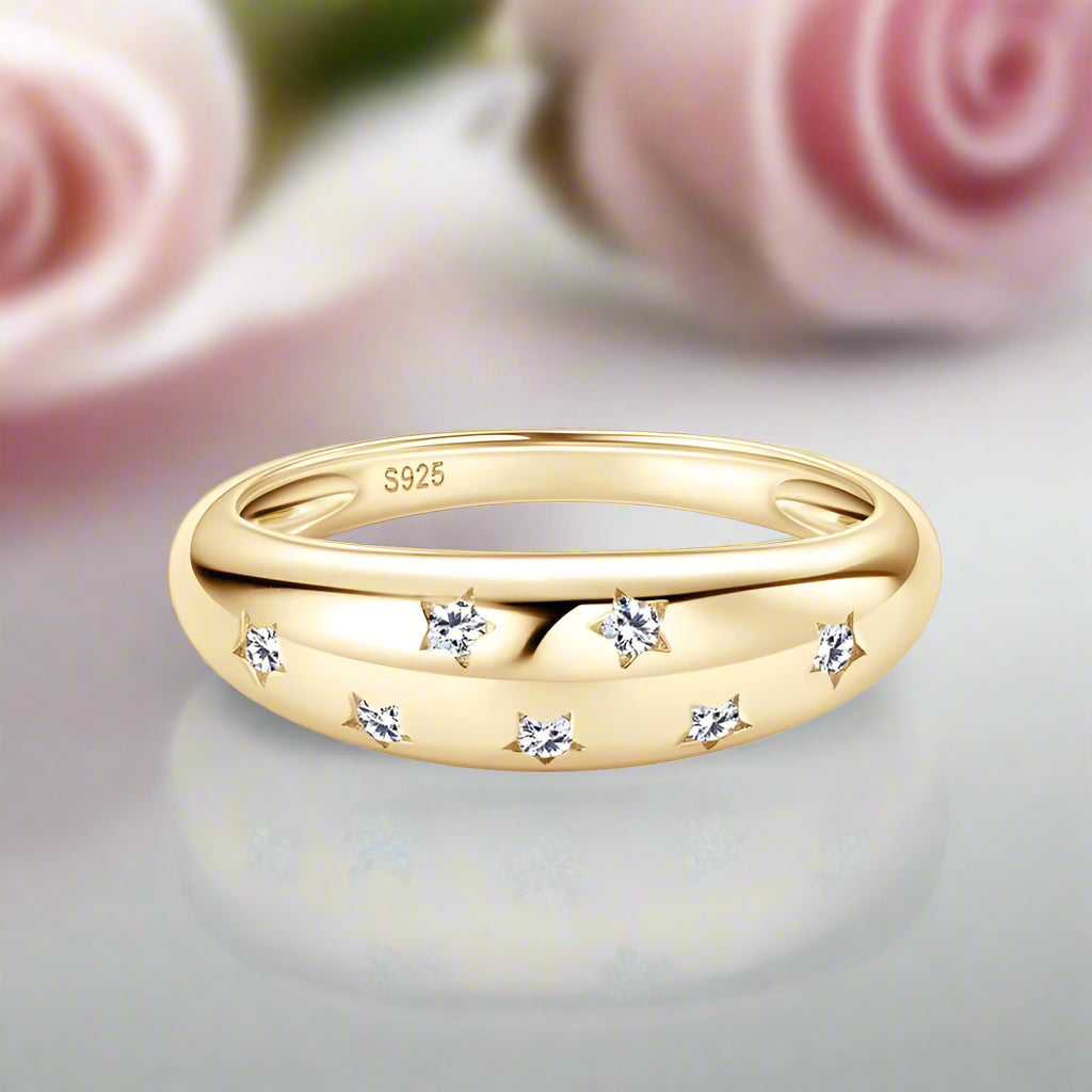 Dome 1.5mm Diamond Wedding Band-Black Diamonds New York