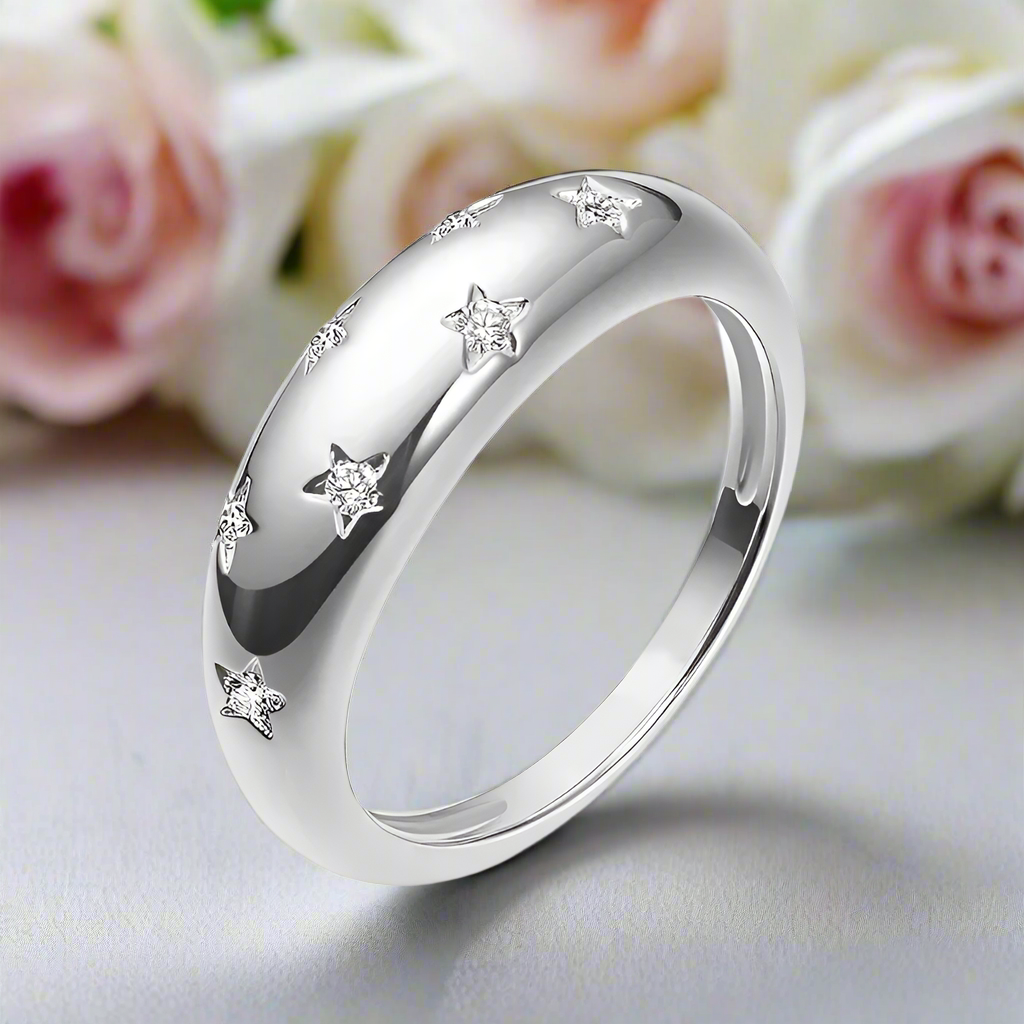 Dome 1.5mm Diamond Wedding Band-Black Diamonds New York