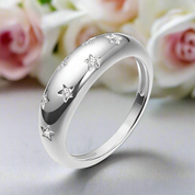 Dome 1.5mm Diamond Wedding Band-Black Diamonds New York