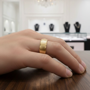 Domed Men's 8mm Tungsten Wedding Band-Black Diamonds New York