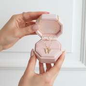 Double Layered Butterfly Pendant Necklace-Black Diamonds New York