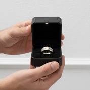 Dragon Inlay Men's Tungsten Carbide Wedding Band-Black Diamonds New York