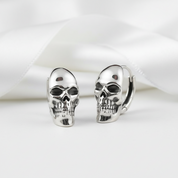 Retro Creative Elegant Skull Head Earrings-Black Diamonds New York