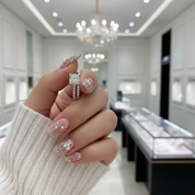 Elegant 1.5 Carat Cushion Cut Wedding Ring Set-Black Diamonds New York