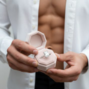 Elegant 3.0ct Radiant Cut Diamond Engagement Ring-Black Diamonds New York