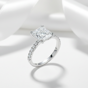 Elegant 3.0ct Radiant Cut Diamond Engagement Ring-Black Diamonds New York