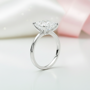 Elegant 3.0 Carat Cushion Cut Engagement Ring-Black Diamonds New York