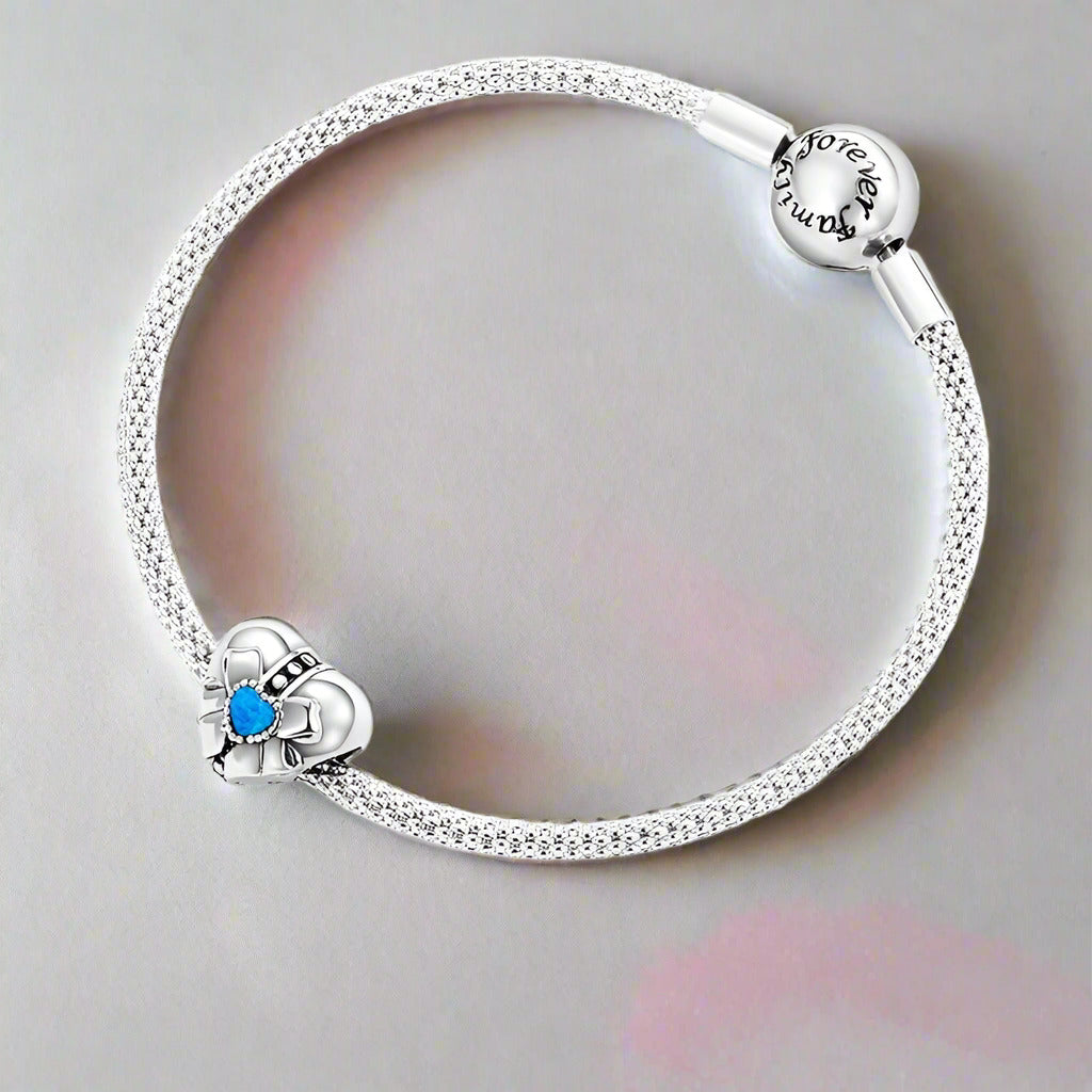 Elegant Black Rose Bead Heart Charm (Aftersale Service)-Black Diamonds New York