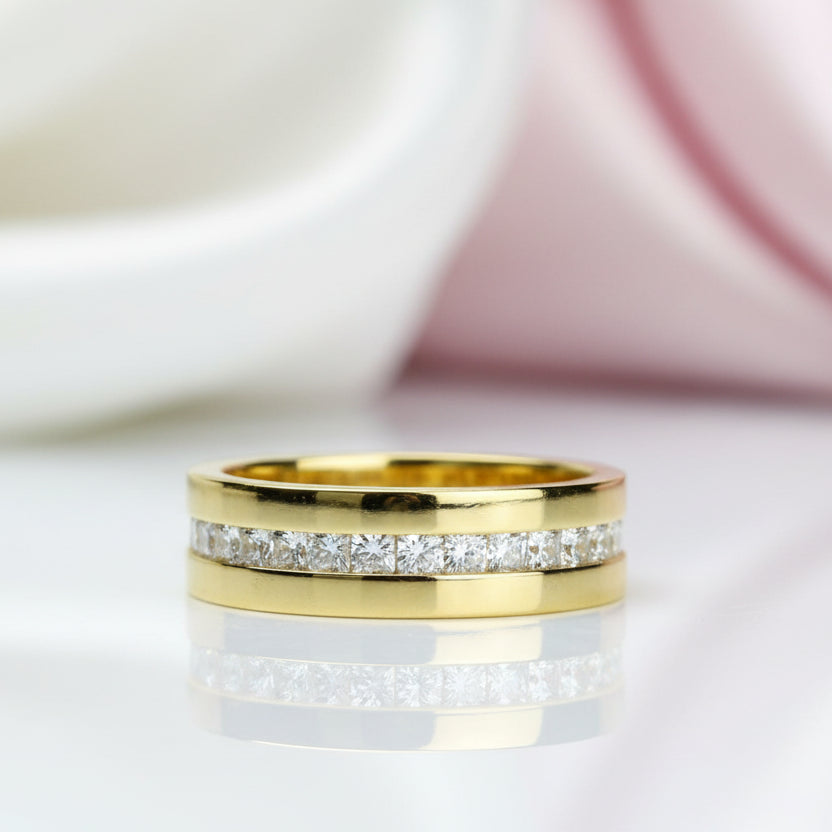 Elegant Dazzling Diamond 6mm Ring Band-Black Diamonds New York