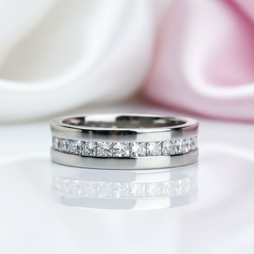 Elegant Dazzling Diamond 6mm Ring Band-Black Diamonds New York