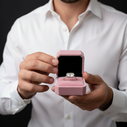 Elegant Oval Cut Diamond Option Engagement Ring-Black Diamonds New York