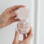 Elegant Rose Gold 2.2 Carat Halo Pear Cut Bridal Ring Set-Black Diamonds New York