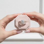 Elegant Rose Gold Round Cut 3PC Wedding Set-Black Diamonds New York