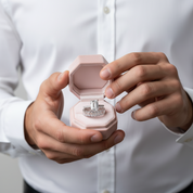 Emerald Cut Engagement Ring and Wedding Band-Black Diamonds New York