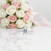Emerald Cut Sapphire Engagement Ring-Black Diamonds New York