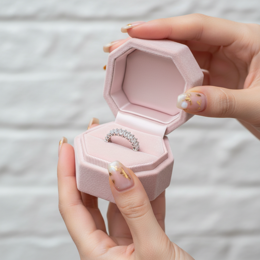 Emerald Diamond Eternity Band Ring-Black Diamonds New York