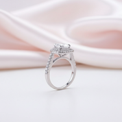 Eternity Double Halo Pear Cut 3-Pieces Wedding Set-Black Diamonds New York