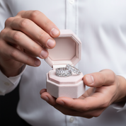 Eternity Emerald & Round & Oval Cut Wedding Band Set-Black Diamonds New York