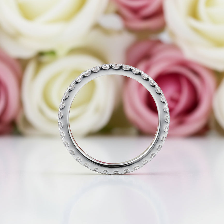 Eternity Ring Diamond Wedding Band-Black Diamonds New York