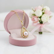 Ethnic Style Freshwater Pearl Necklace-Black Diamonds New York