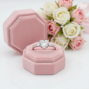 2.0 Ct Heart-Shaped Diamond Option Romantic Ring-Black Diamonds New York