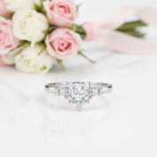 2.0 Ct Heart-Shaped Diamond Option Romantic Ring-Black Diamonds New York
