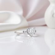 2.0 Ct Heart-Shaped Diamond Option Romantic Ring-Black Diamonds New York