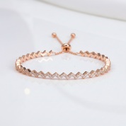 Diamond Option Z-shaped Bracelet-Black Diamonds New York