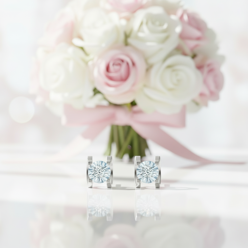OX-head Diamond Option Earrings-Black Diamonds New York