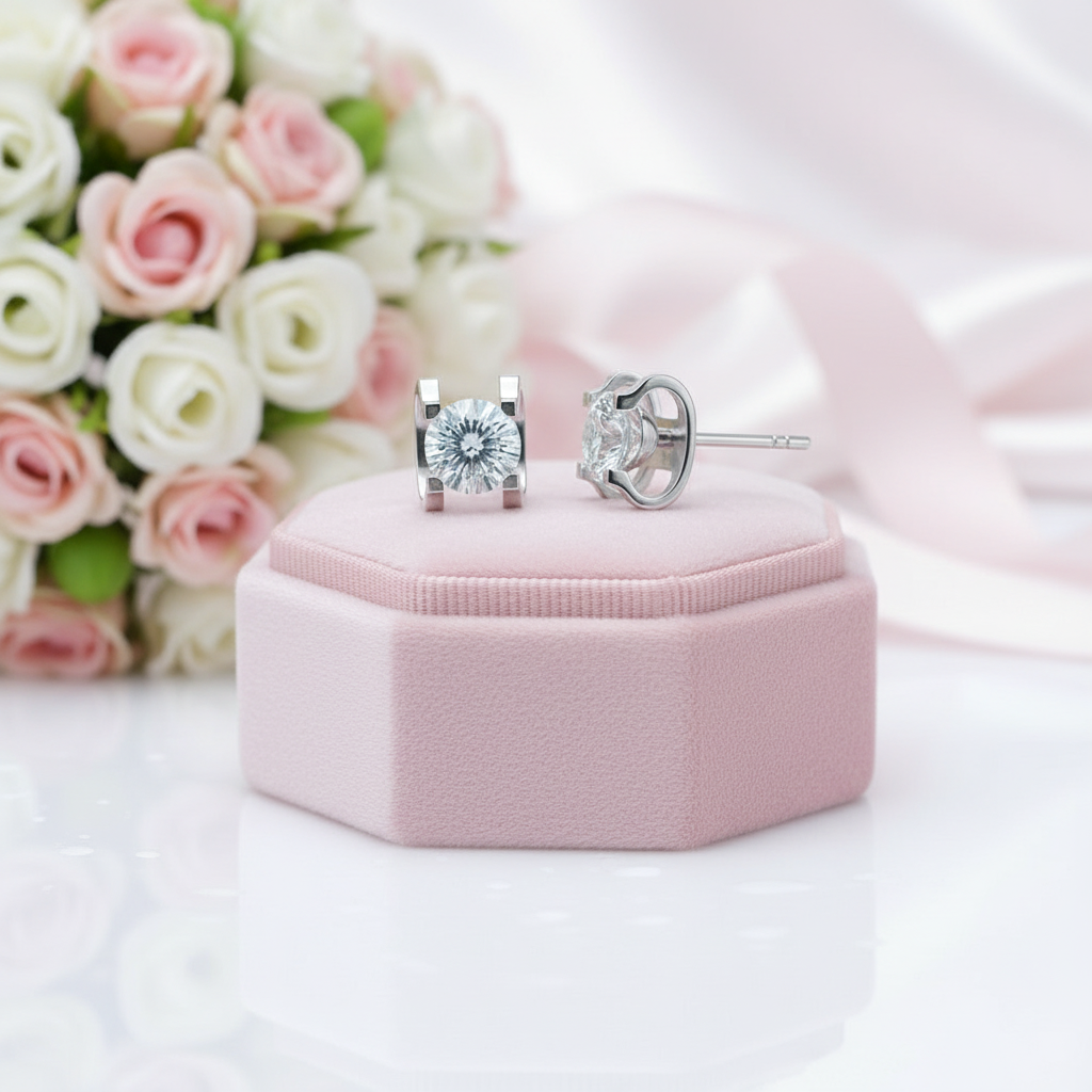 OX-head Diamond Option Earrings-Black Diamonds New York