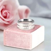 Titanium Cocktail Diamond Wedding Band-Black Diamonds New York