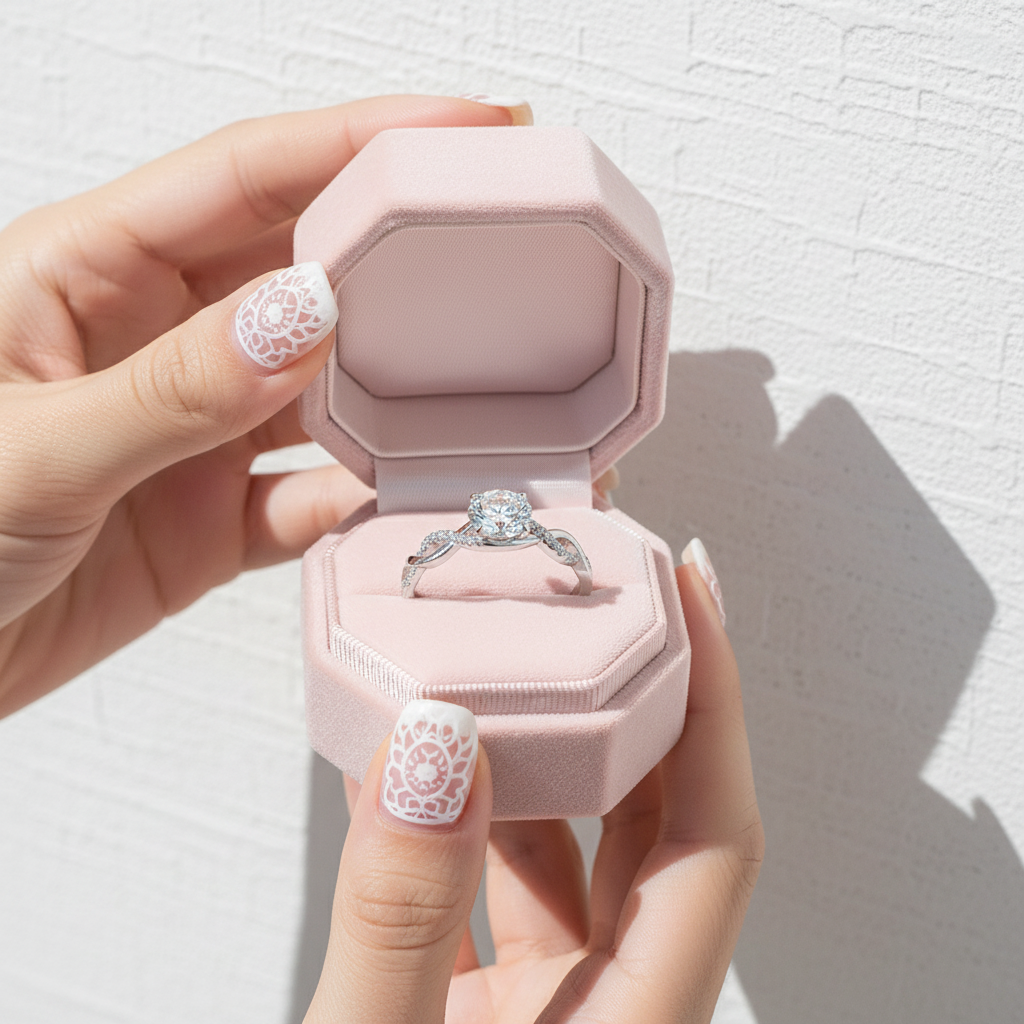 Unique Infinity Diamond Twisted Band Engagement Ring-Black Diamonds New York