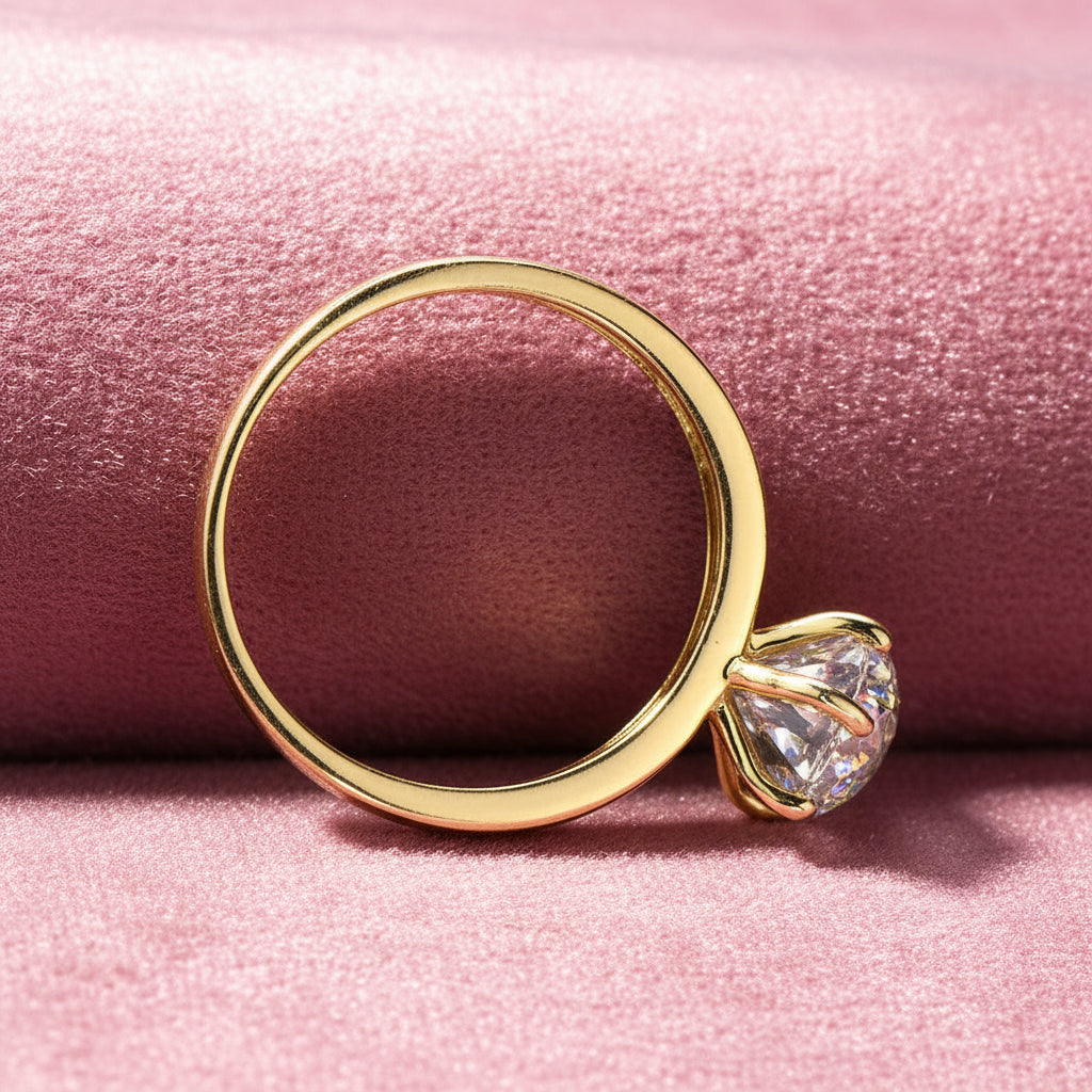 Exquisite 10k Solid Gold 1.2 Ct Diamond Option Engagement Ring-Black Diamonds New York