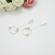 Exquisite Bird in a Jungle Dangle Earrings-Black Diamonds New York